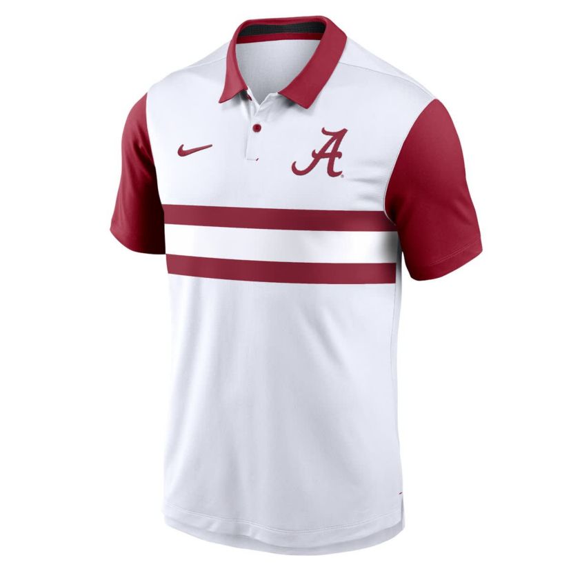 Alabama Crimson Tide NCAA Nike Alabama Tide Primetime Campus Pattern Vapor Dri-FIT Polo