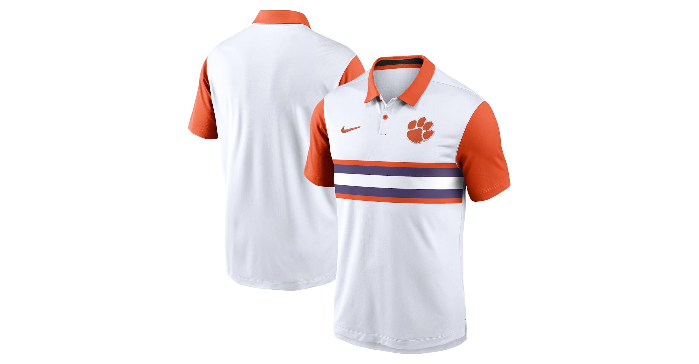 NCAA Nike Clemson Tigers Primetime Campus Pattern Vapor Dri-FIT Polo