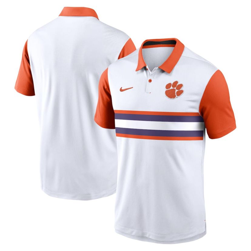 NCAA Nike Clemson Tigers Primetime Campus Pattern Vapor Dri-FIT Polo