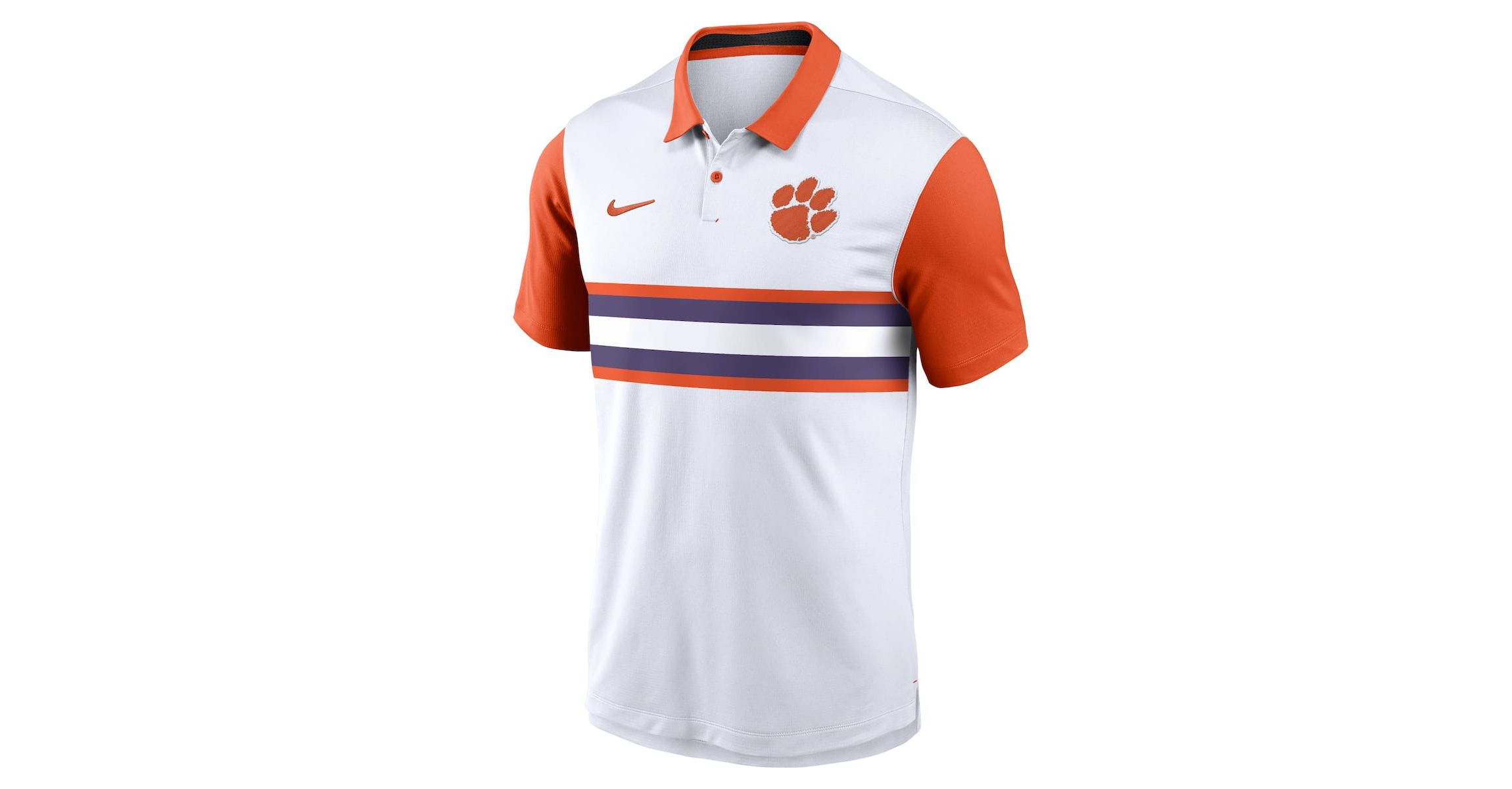 NCAA Nike Clemson Tigers Primetime Campus Pattern Vapor Dri-FIT Polo