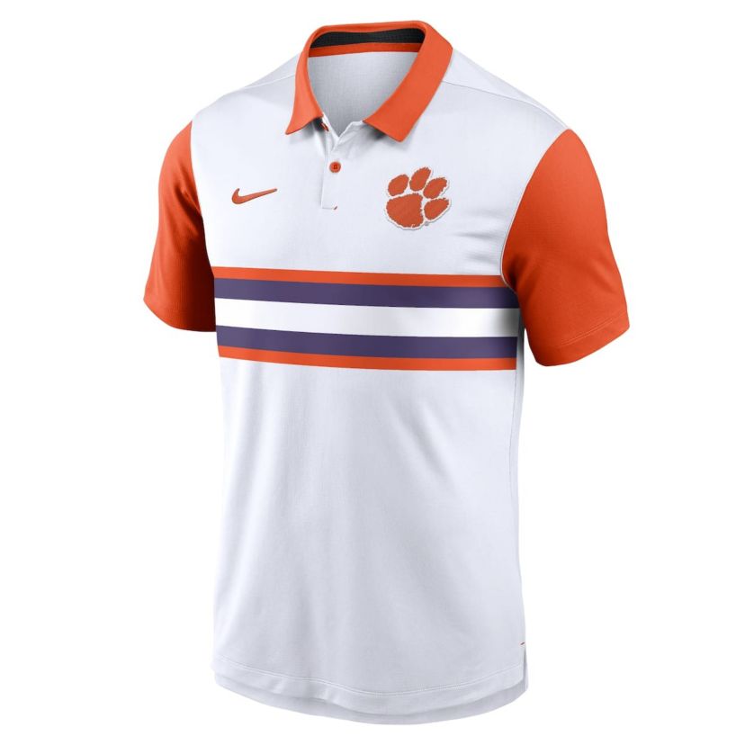 NCAA Nike Clemson Tigers Primetime Campus Pattern Vapor Dri-FIT Polo