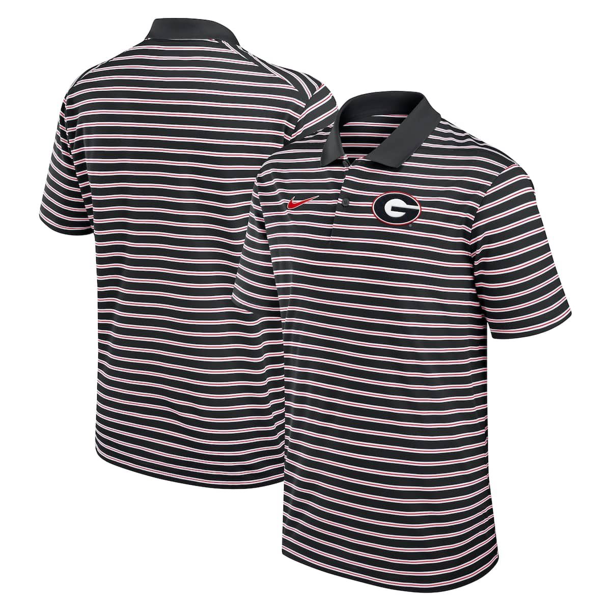 NCAA Nike Georgia Bulldogs Primetime Victory Striped Dri-FIT Polo