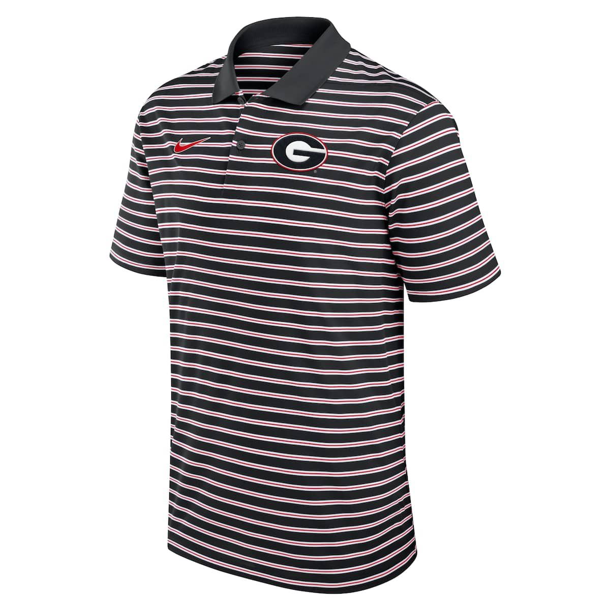 NCAA Nike Georgia Bulldogs Primetime Victory Striped Dri-FIT Polo