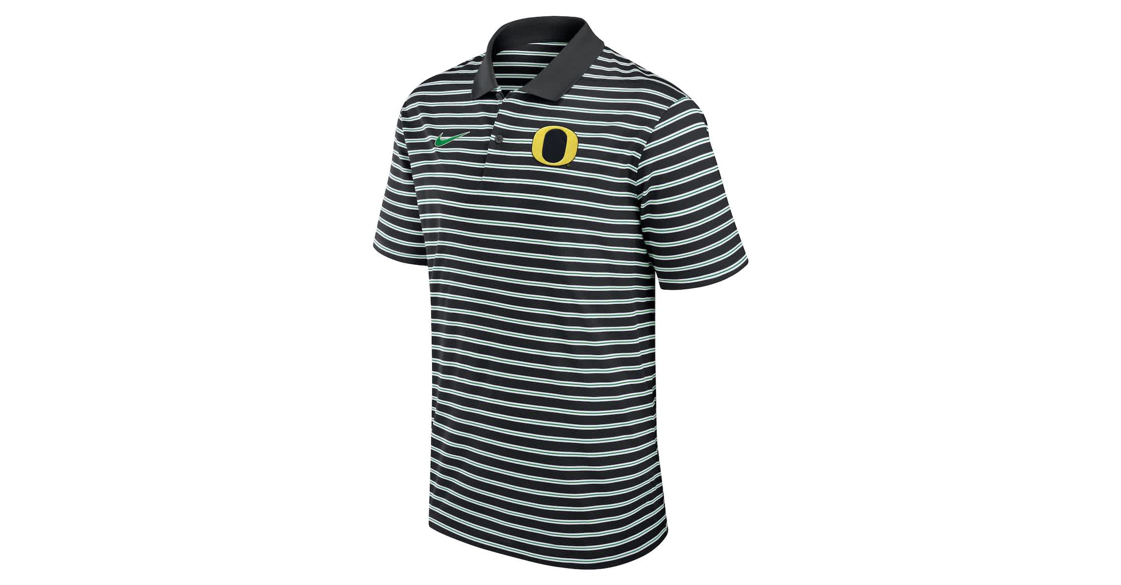 NCAA Nike Oregon Ducks Primetime Victory Striped Dri-FIT Polo