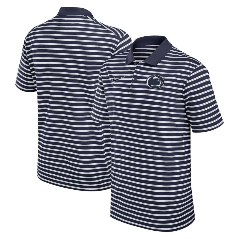 NCAA Nike Penn State Nittany Lions Primetime Victory Striped Dri-FIT Polo