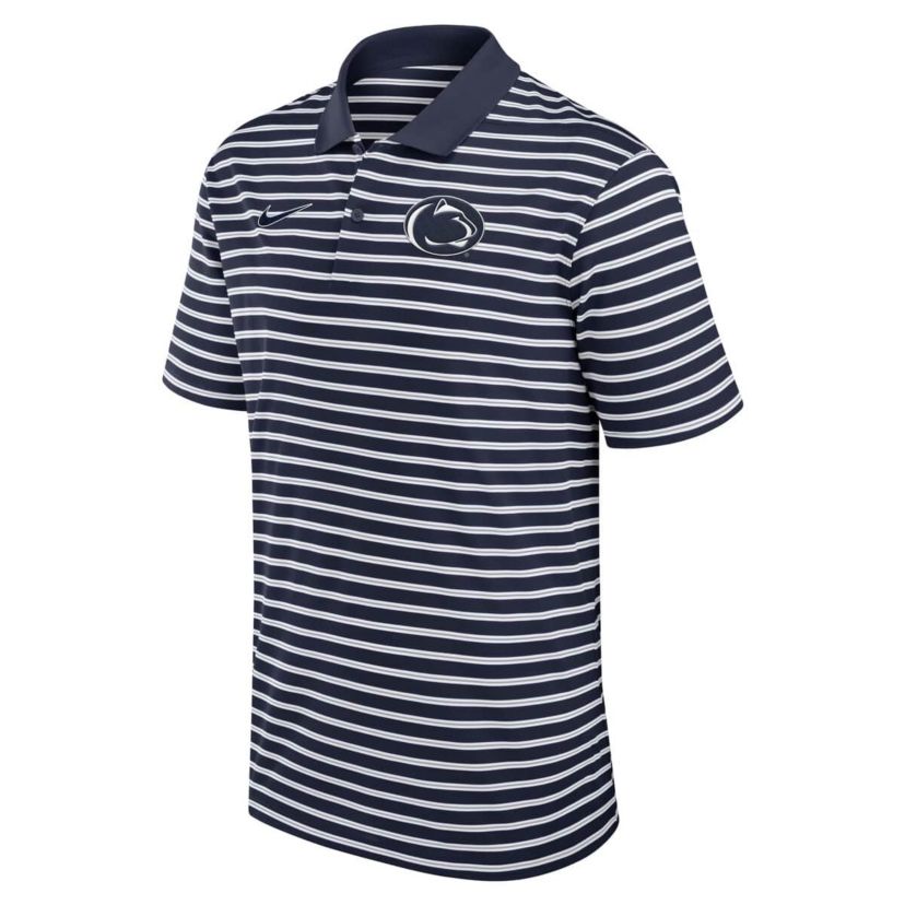 NCAA Nike Penn State Nittany Lions Primetime Victory Striped Dri-FIT Polo