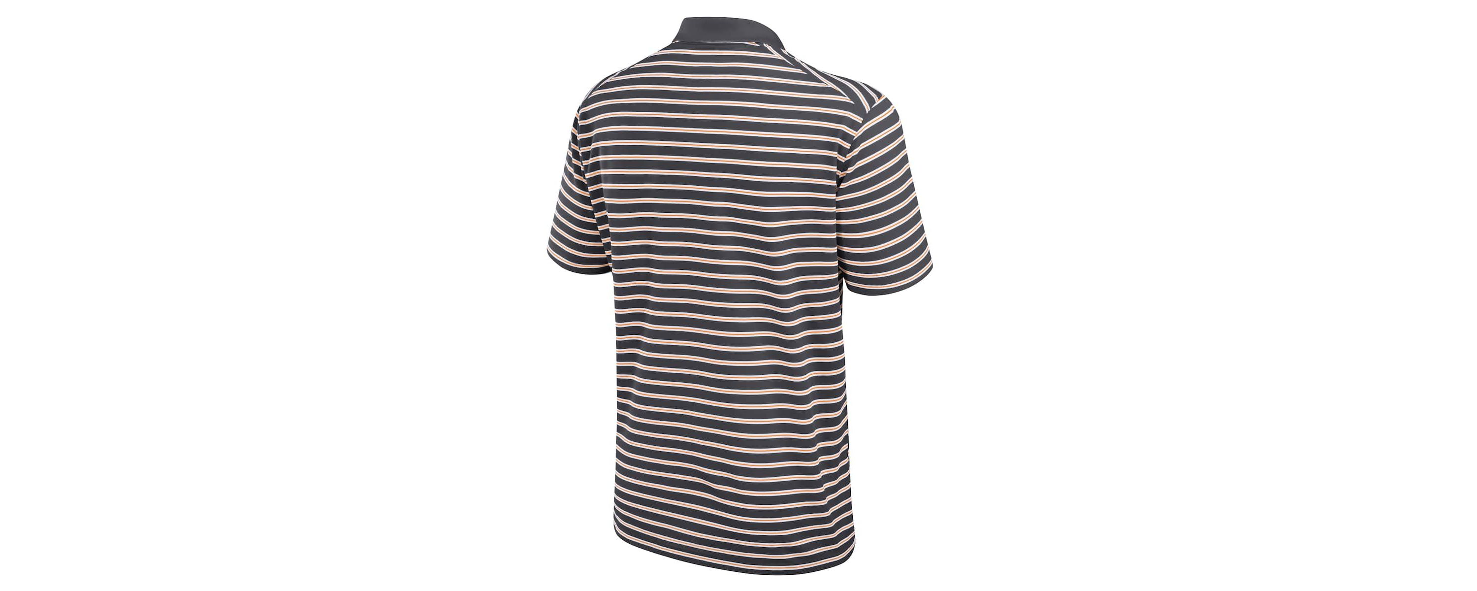 NCAA Nike Anthracite/White Tennessee Volunteers Primetime Victory Striped Dri-FIT Polo