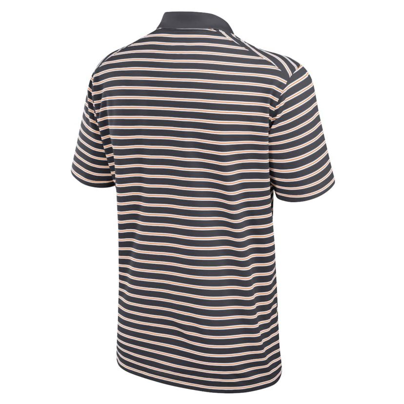 NCAA Nike Anthracite/White Tennessee Volunteers Primetime Victory Striped Dri-FIT Polo
