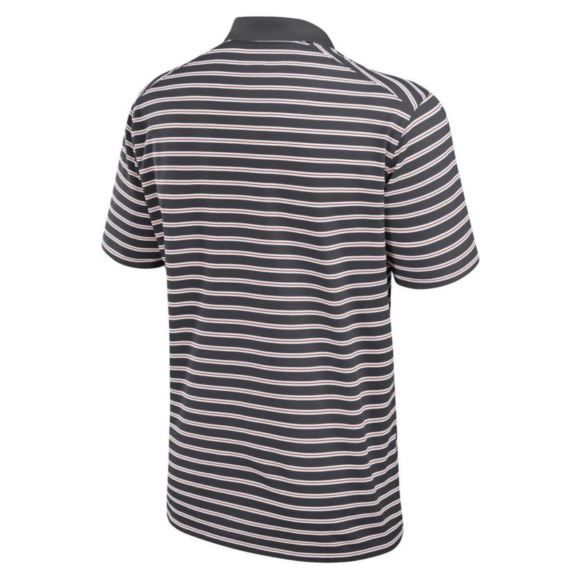 NCAA Nike Anthracite/White Texas Longhorns Primetime Victory Striped Dri-FIT Polo