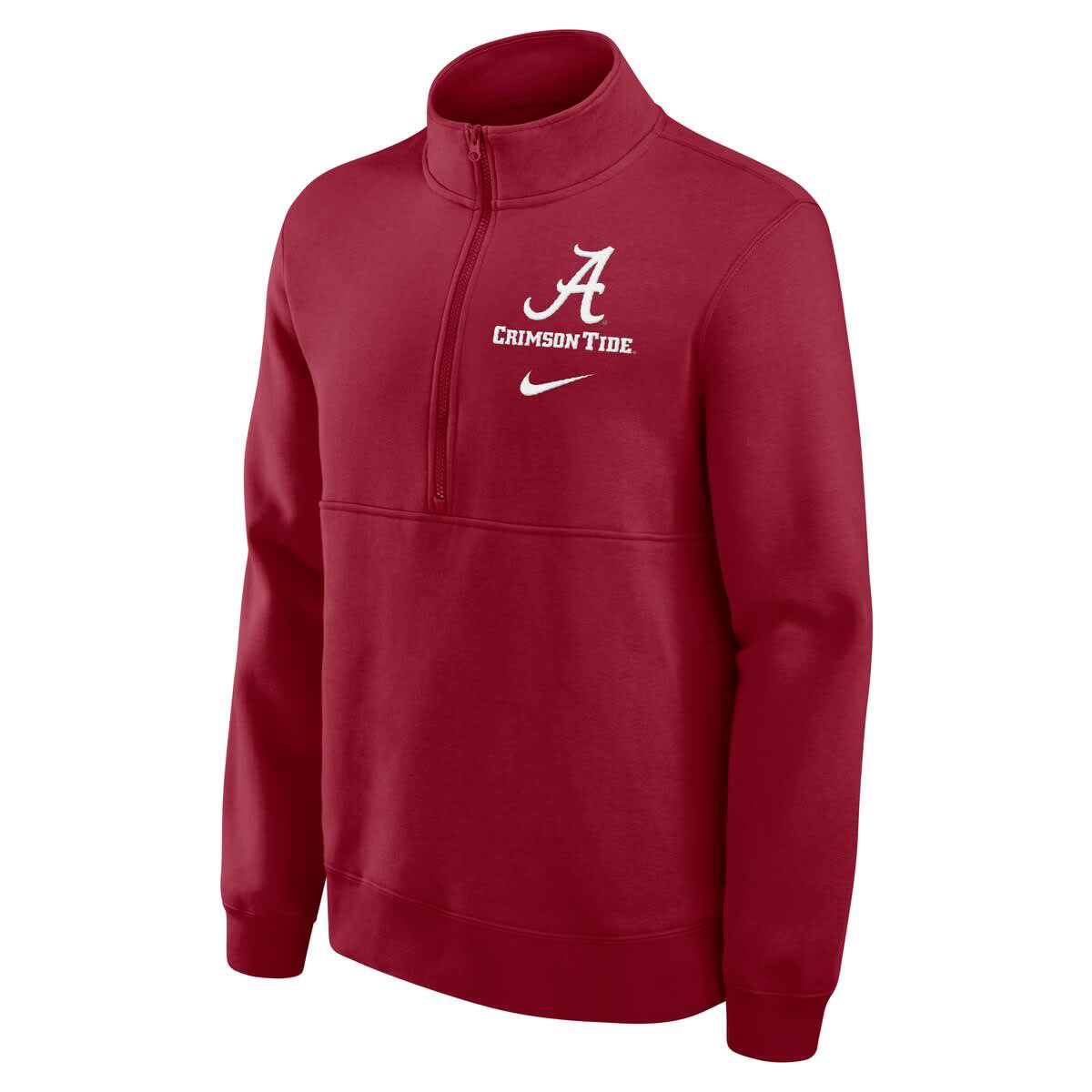 Alabama Crimson Tide NCAA Nike Alabama Tide Primetime Club Half-Zip Pullover