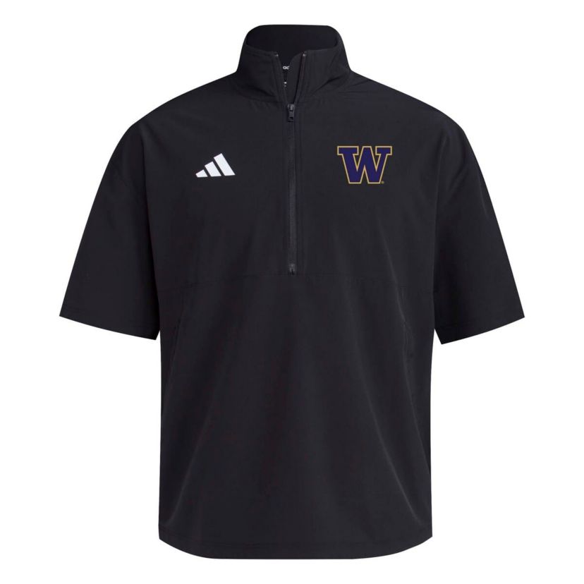 NCAA Washington Huskies 2024 Half-Zip Short Sleeve Training Jacket