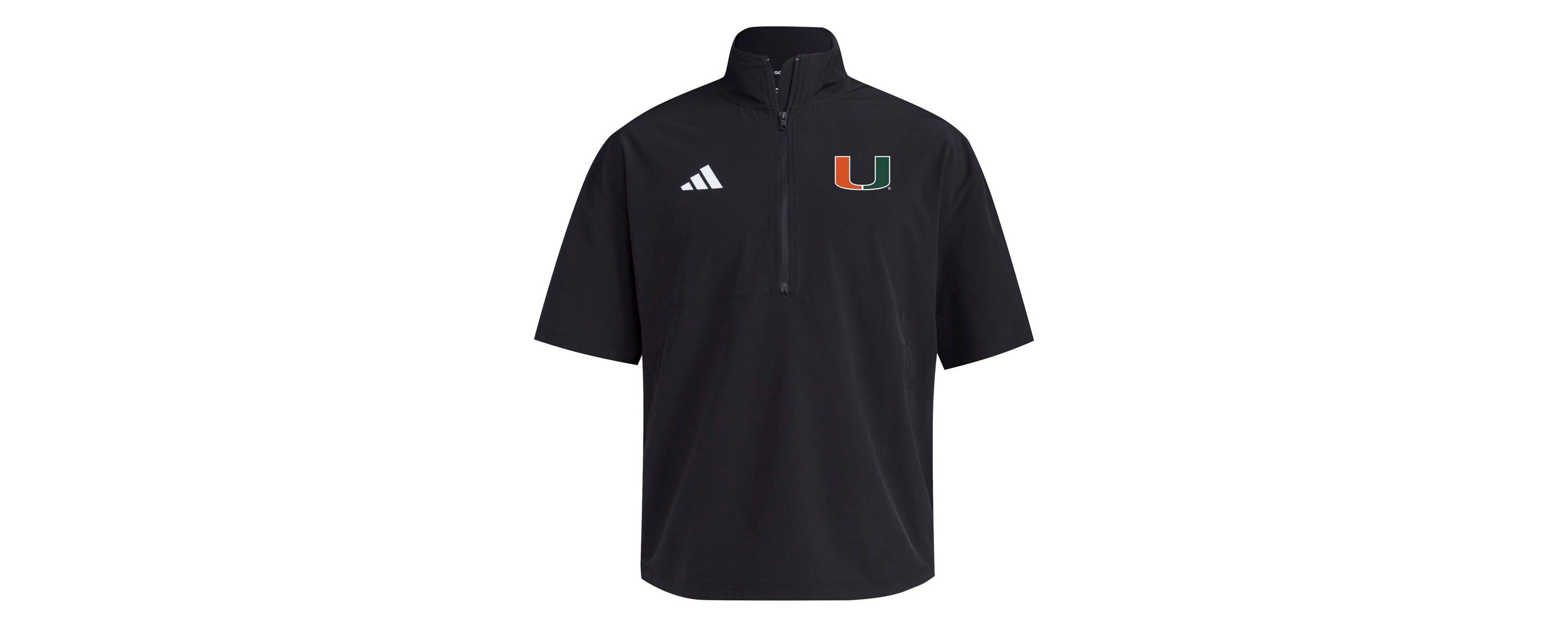 Miami (FL) Hurricanes NCAA Miami Hurricanes 2024 Half-Zip Short Sleeve Training Jacket