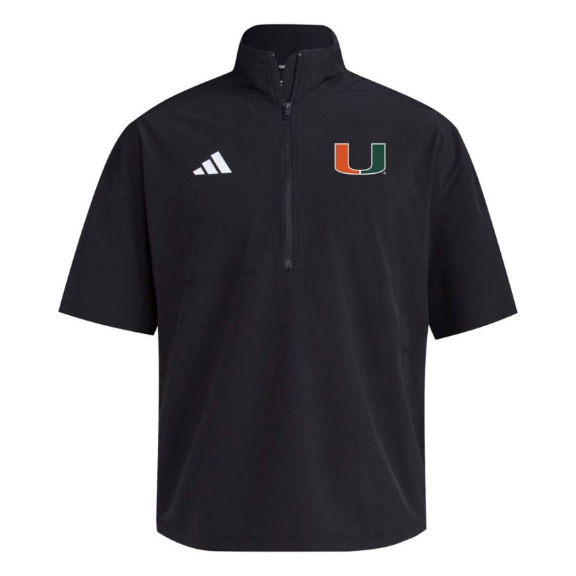 Miami (FL) Hurricanes NCAA Miami Hurricanes 2024 Half-Zip Short Sleeve Training Jacket