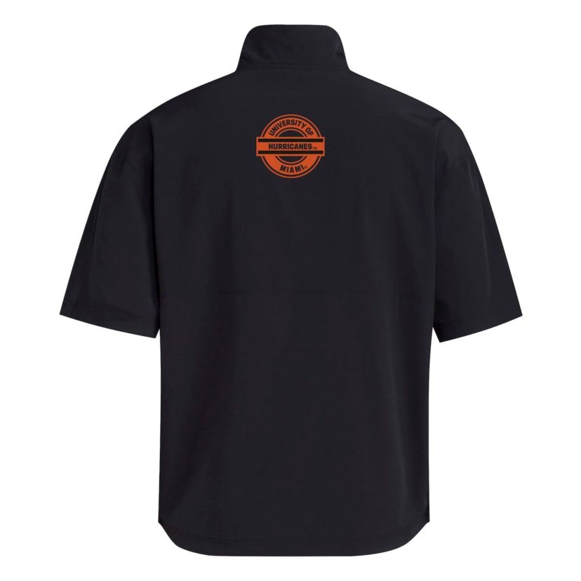 Miami (FL) Hurricanes NCAA Miami Hurricanes 2024 Half-Zip Short Sleeve Training Jacket