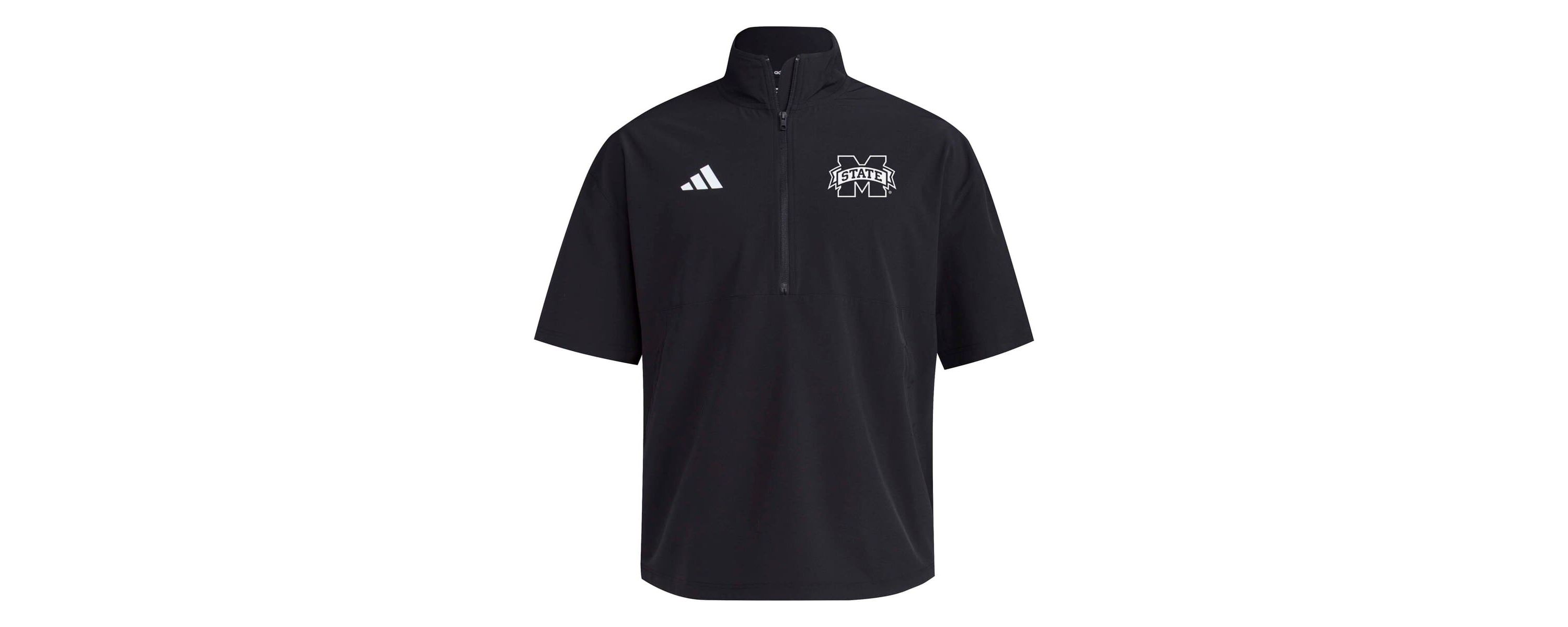 NCAA Mississippi State Bulldogs 2024 Half-Zip Short Sleeve Training Jacket