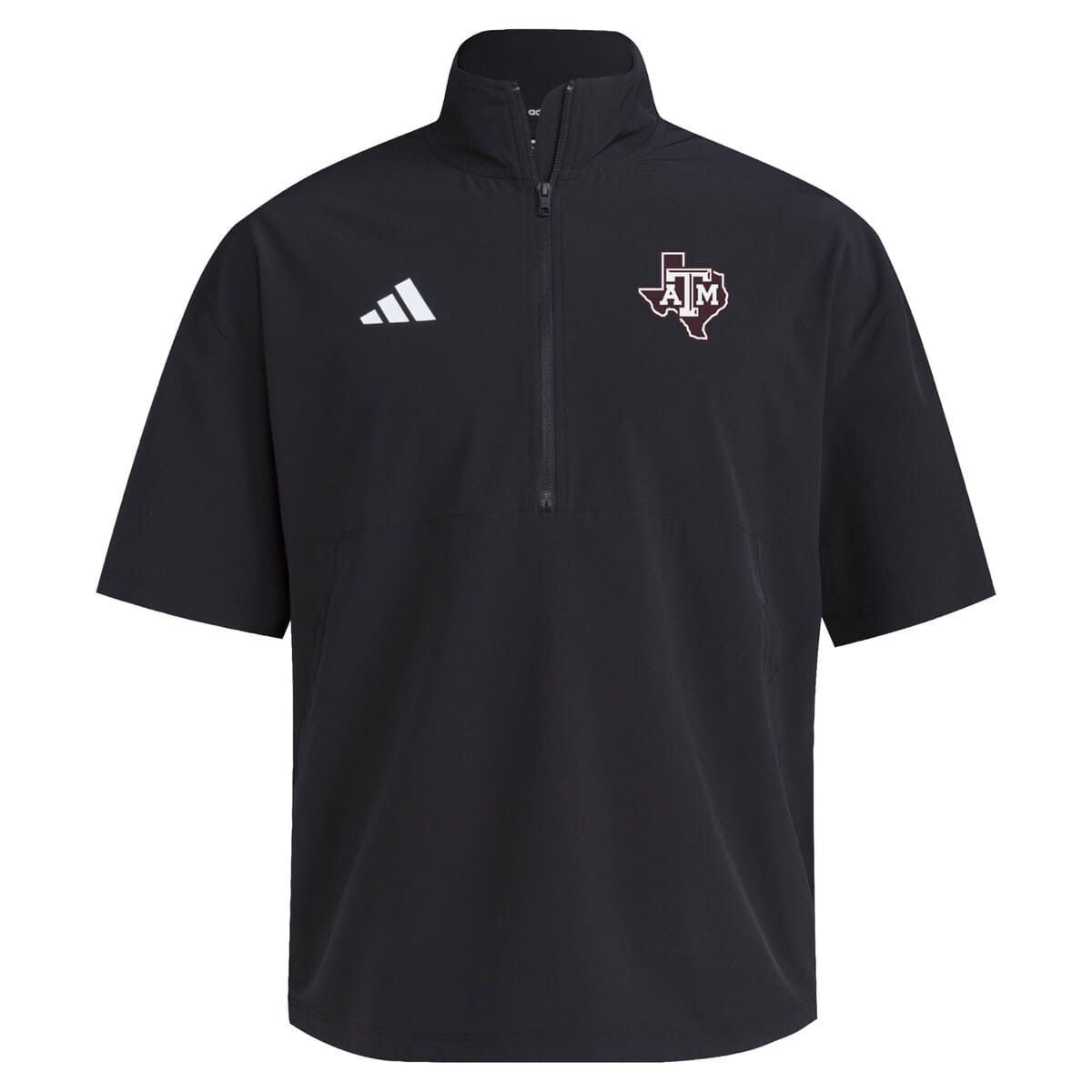 NCAA Texas A&M Aggies 2024 Half-Zip Short Sleeve Training Jacket