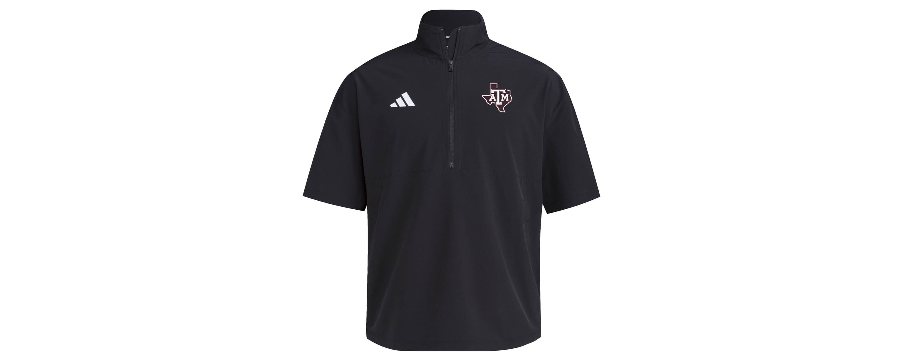 NCAA Texas A&M Aggies 2024 Half-Zip Short Sleeve Training Jacket