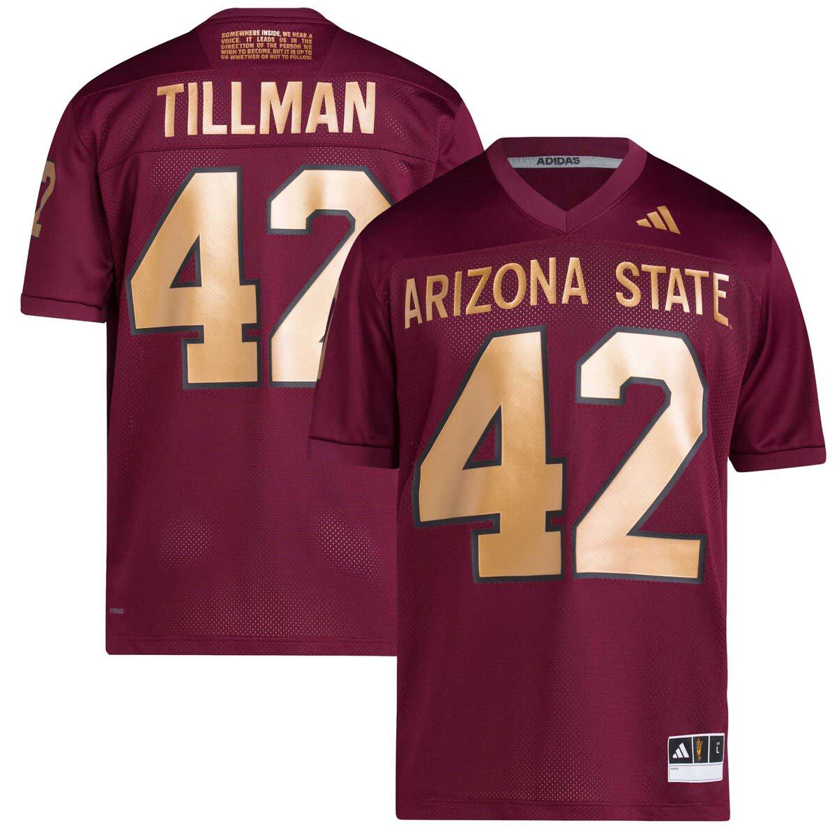 NCAA Pat Tillman #42 Arizona State Sun Devils Football Icon Premier Jersey