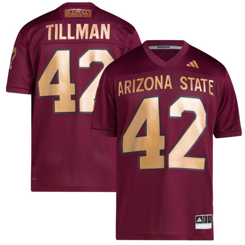 NCAA Pat Tillman #42 Arizona State Sun Devils Football Icon Premier Jersey