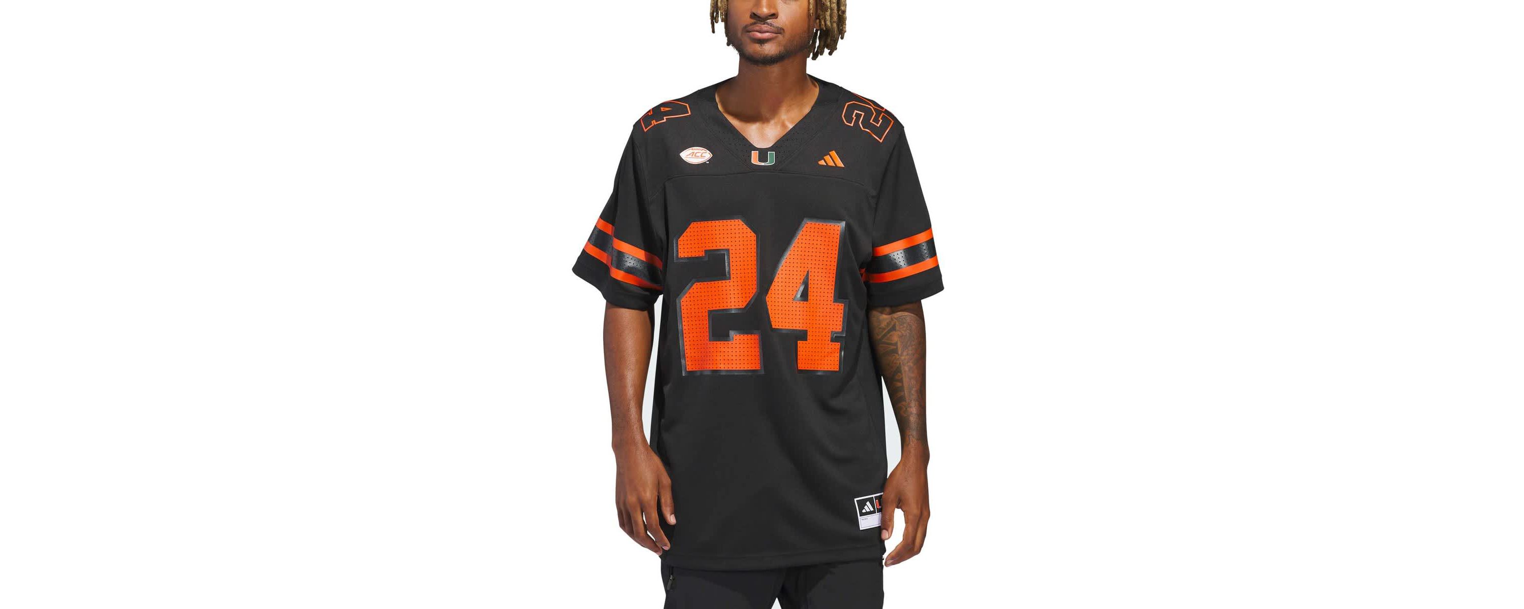 Miami (FL) Hurricanes NCAA #24 Miami Hurricanes Premier Strategy Jersey