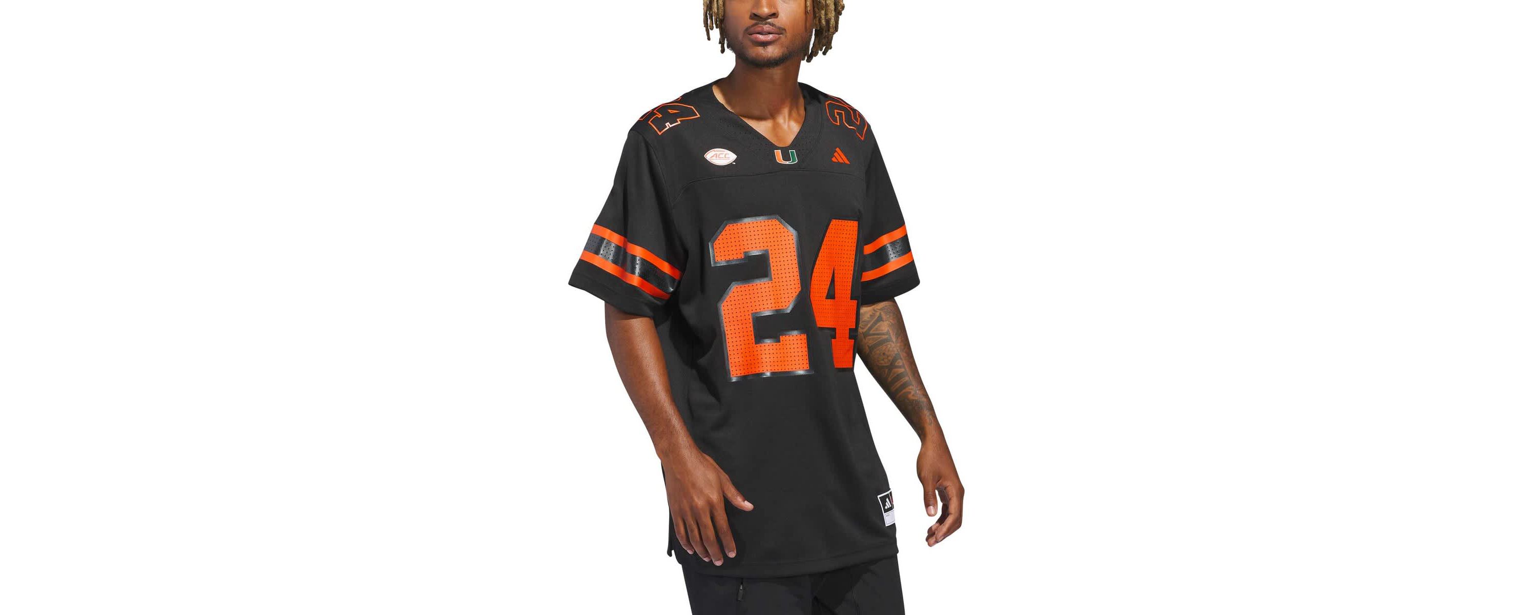 Miami (FL) Hurricanes NCAA #24 Miami Hurricanes Premier Strategy Jersey