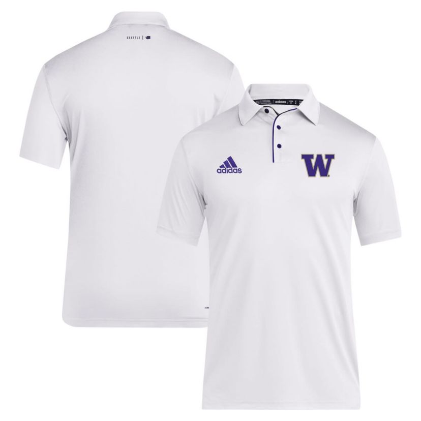NCAA Washington Huskies 2024 Coaches AEROREADY Polo