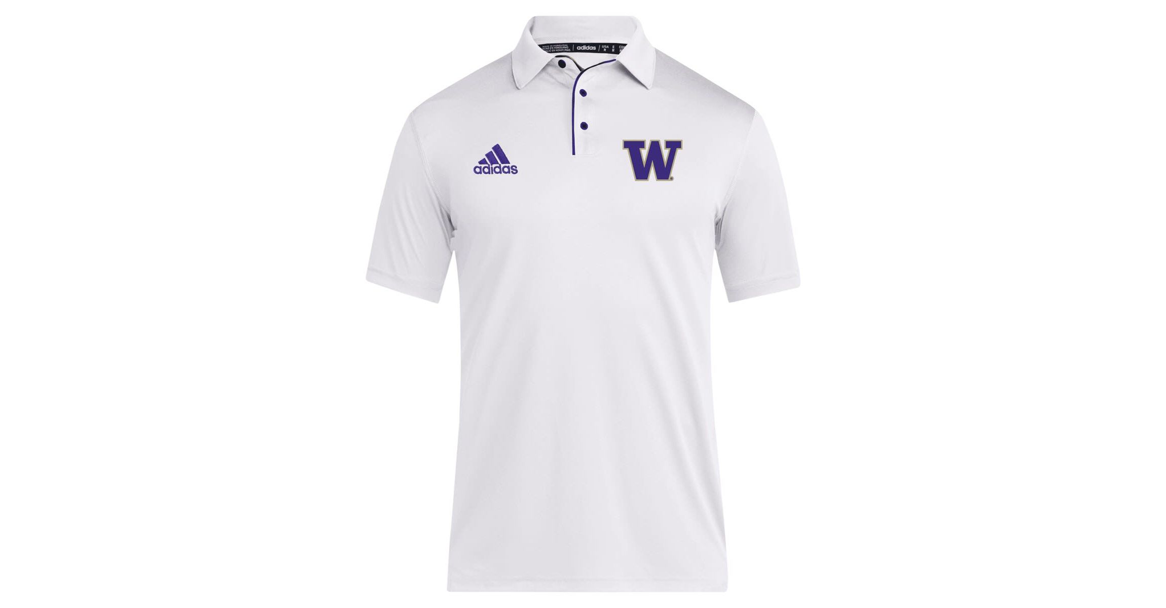 NCAA Washington Huskies 2024 Coaches AEROREADY Polo