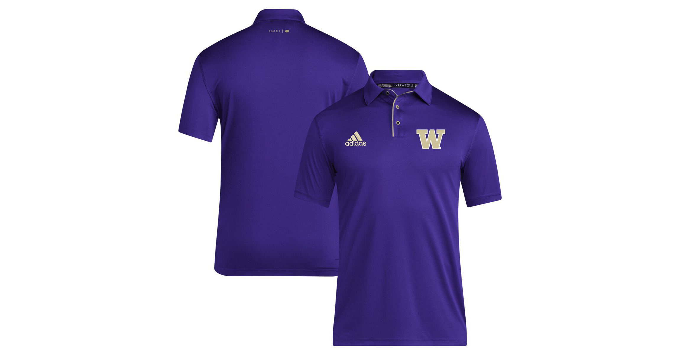 NCAA Washington Huskies 2024 Coaches AEROREADY Polo