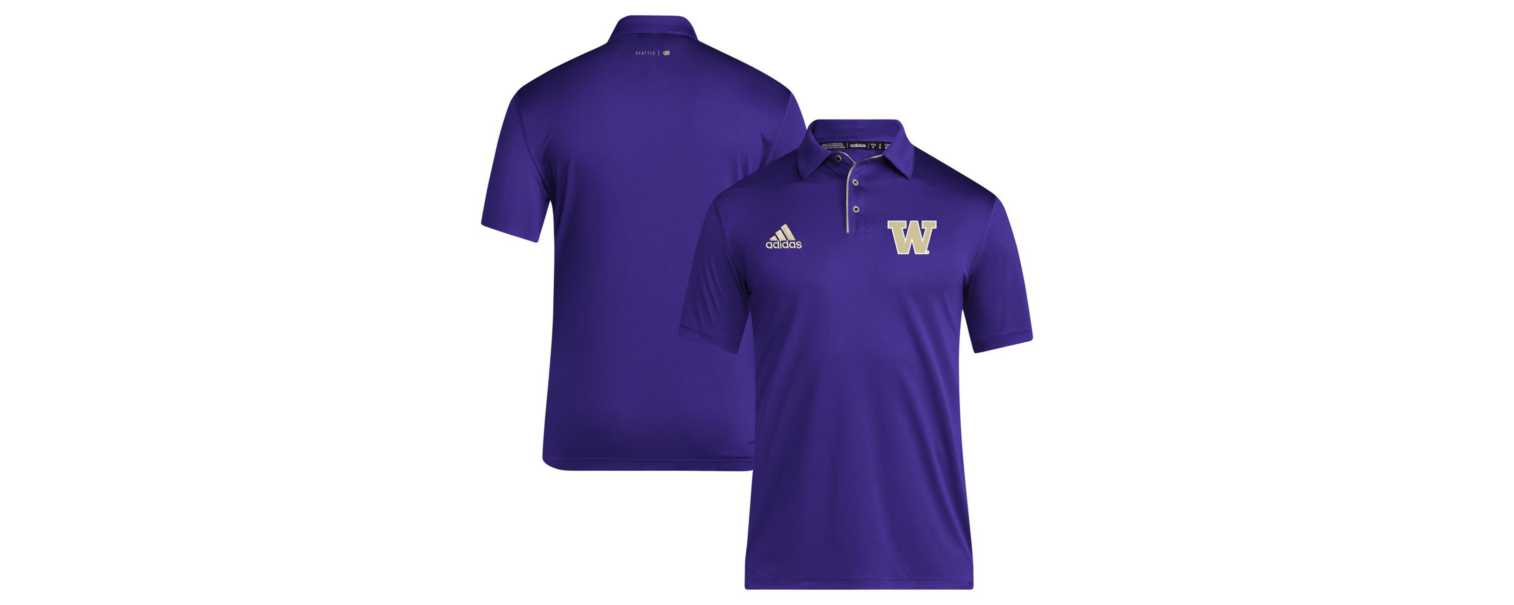 NCAA Washington Huskies 2024 Coaches AEROREADY Polo