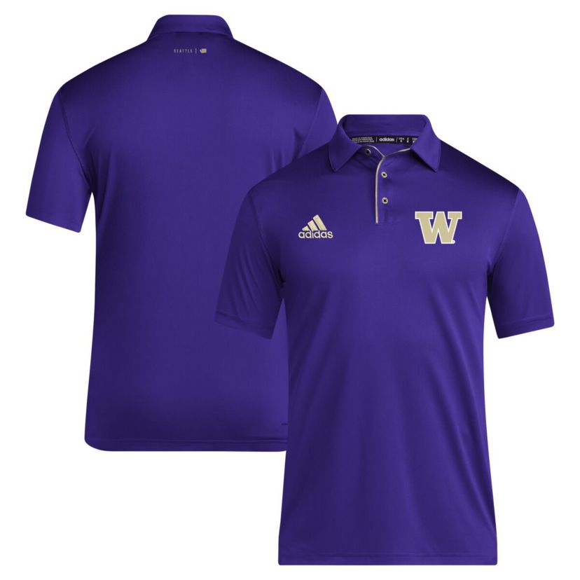 NCAA Washington Huskies 2024 Coaches AEROREADY Polo