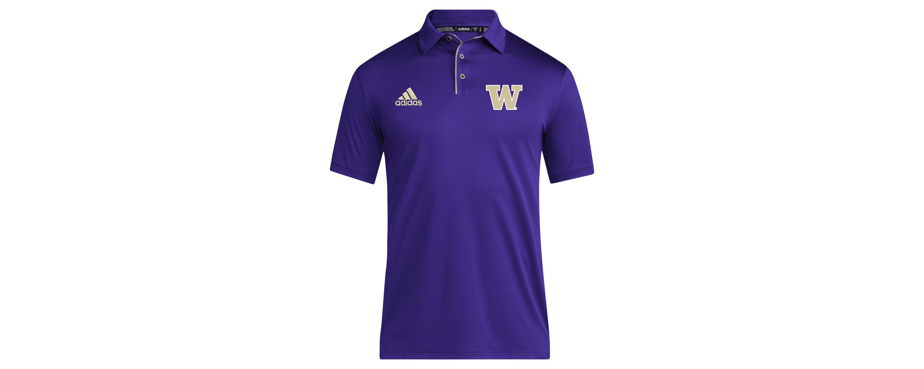 NCAA Washington Huskies 2024 Coaches AEROREADY Polo