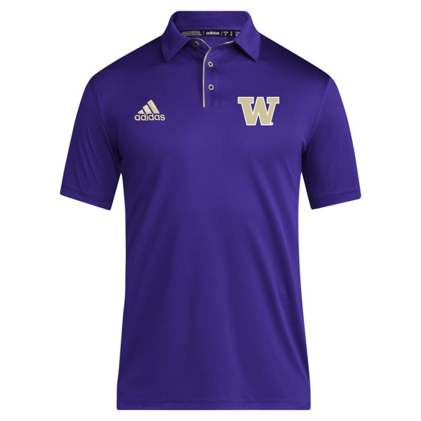 NCAA Washington Huskies 2024 Coaches AEROREADY Polo