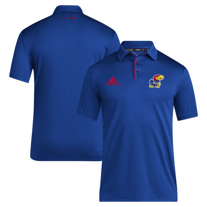NCAA Kansas Jayhawks 2024 Coaches AEROREADY Polo