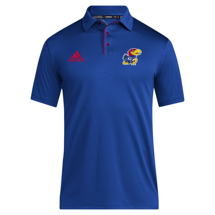 NCAA Kansas Jayhawks 2024 Coaches AEROREADY Polo
