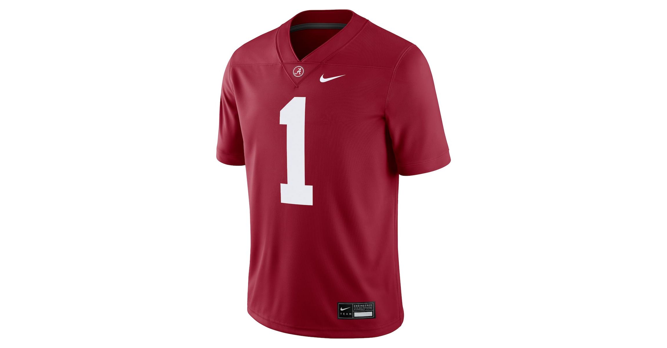 Alabama Crimson Tide NCAA Nike #1 Alabama Tide Game Jersey