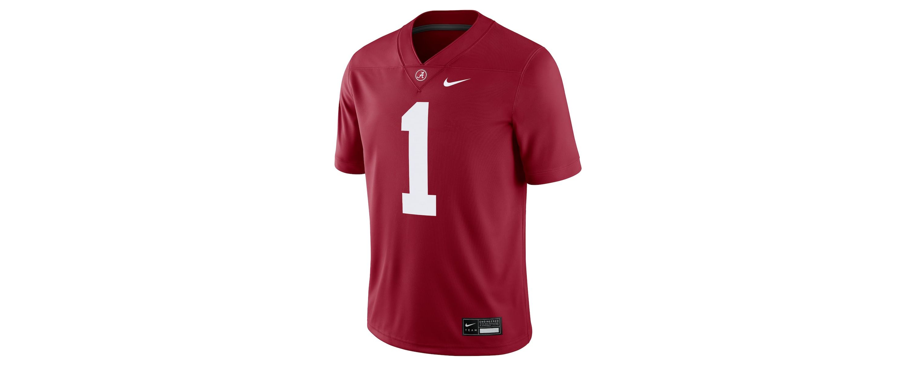 Alabama Crimson Tide NCAA Nike #1 Alabama Tide Game Jersey
