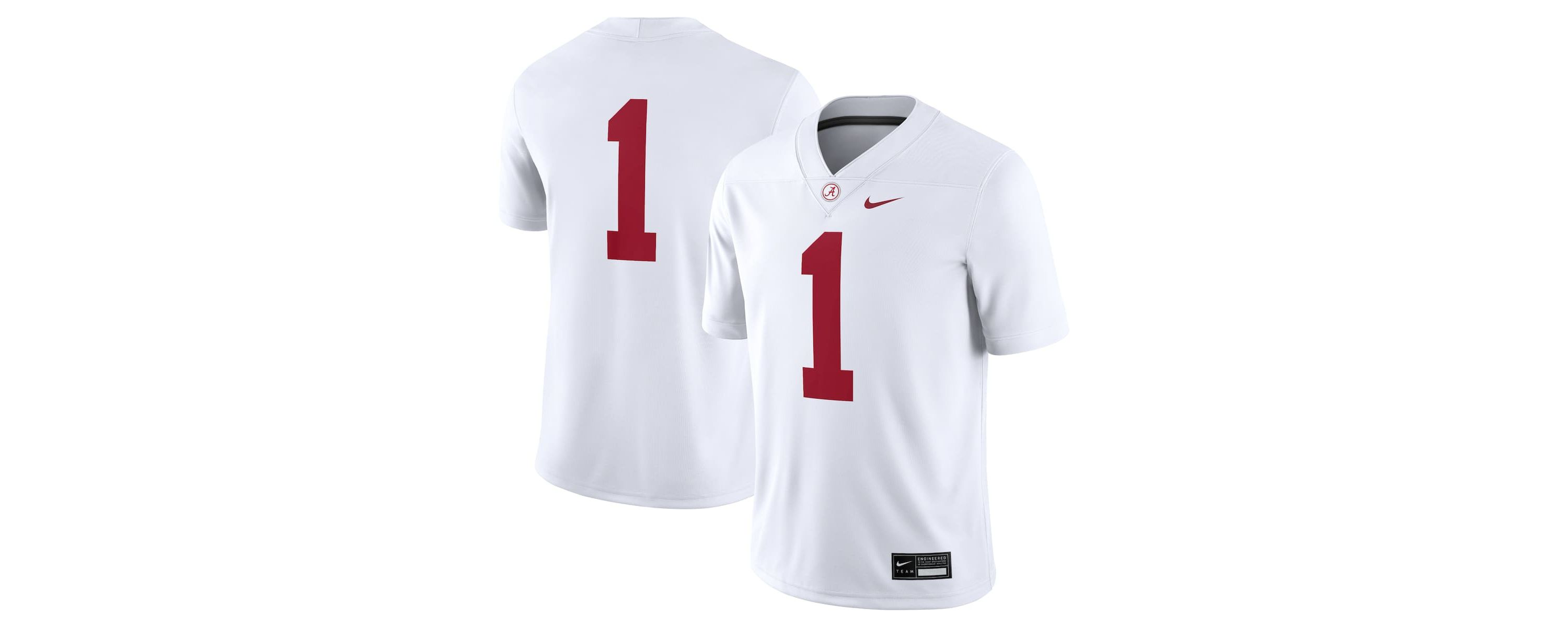 Alabama Crimson Tide NCAA Nike #1 Alabama Tide Game Jersey