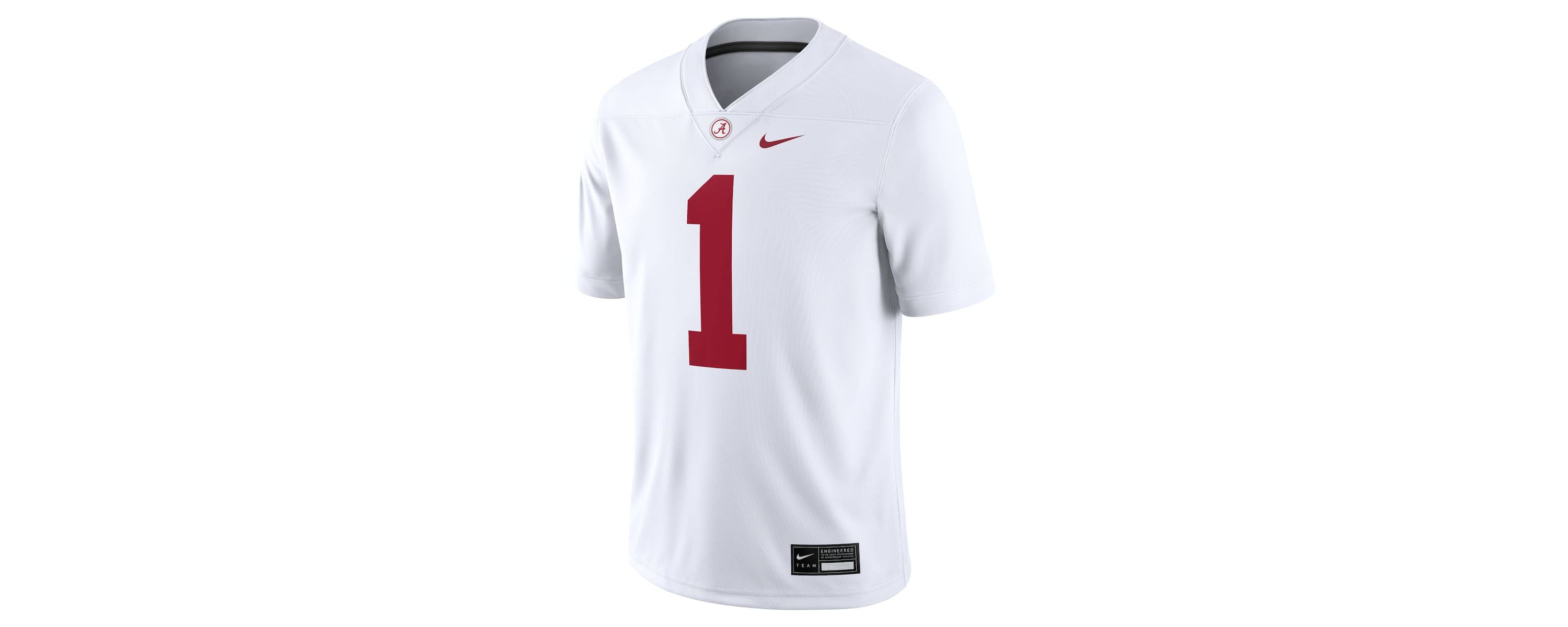 Alabama Crimson Tide NCAA Nike #1 Alabama Tide Game Jersey