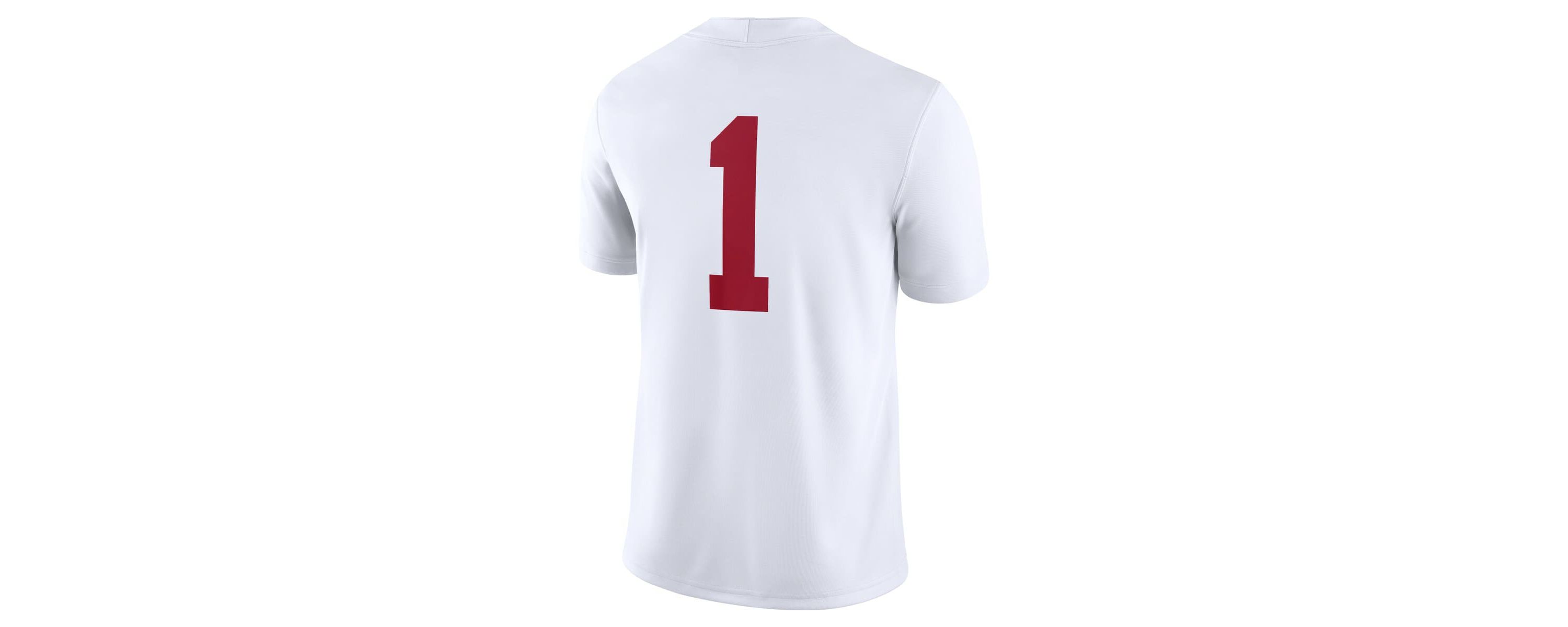 Alabama Crimson Tide NCAA Nike #1 Alabama Tide Game Jersey