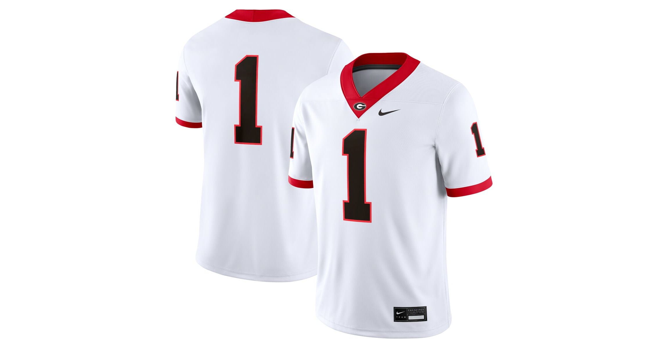 NCAA Nike #1 Georgia Bulldogs Game Jersey