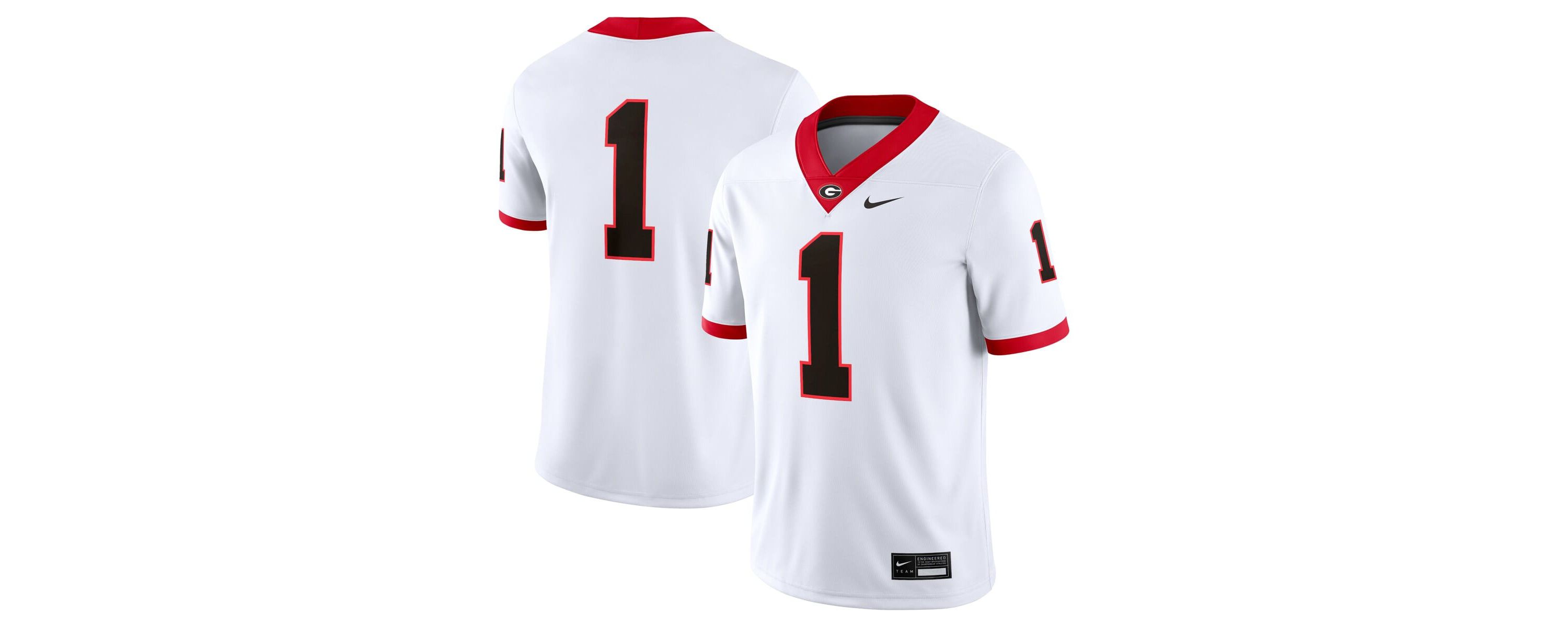 NCAA Nike #1 Georgia Bulldogs Game Jersey
