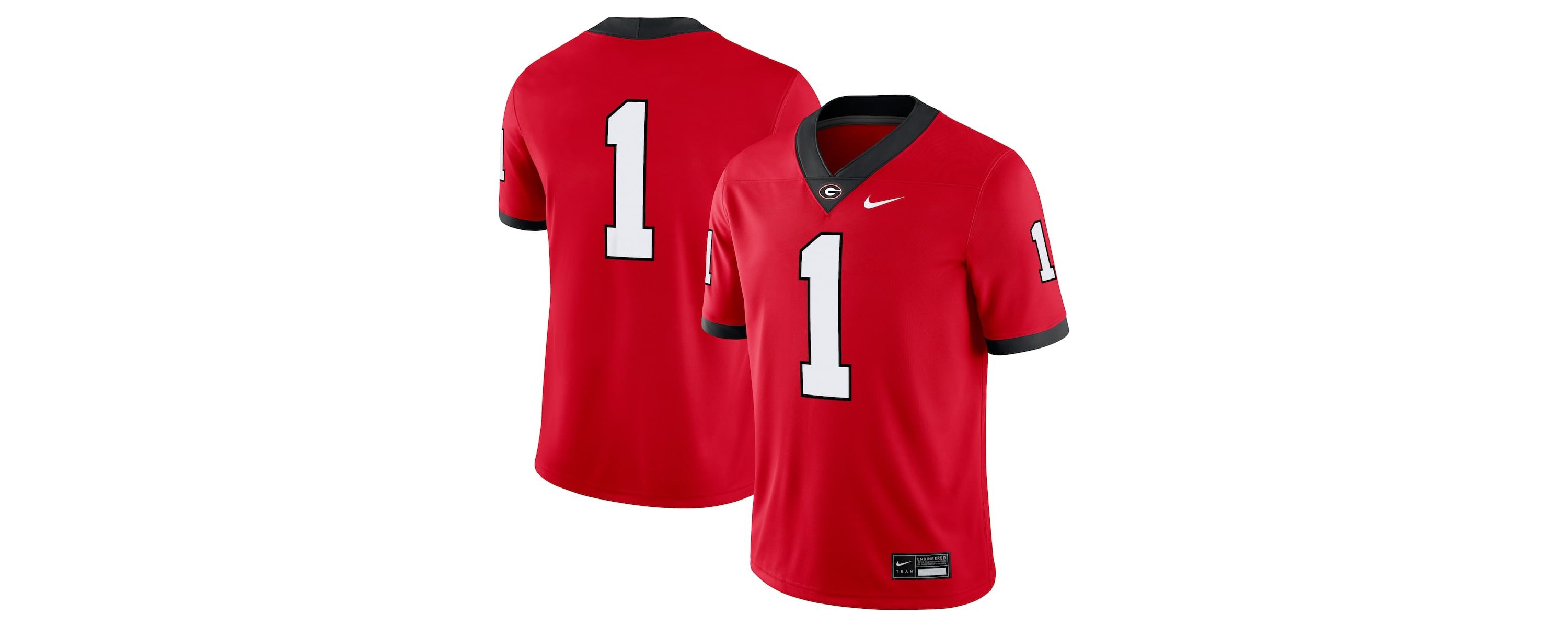 NCAA Nike #1 Georgia Bulldogs Game Jersey