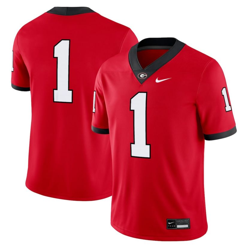 NCAA Nike #1 Georgia Bulldogs Game Jersey