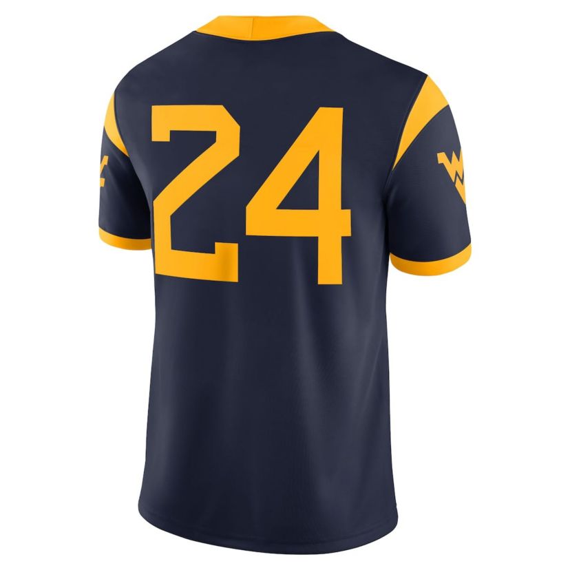 NCAA Nike #24 West Virginia Mountaineers Game Jersey