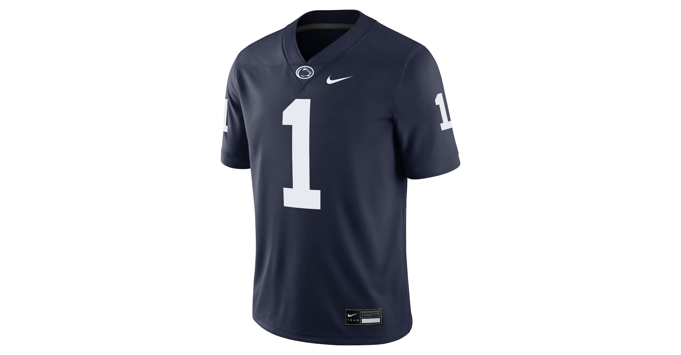 NCAA Nike #1 Penn State Nittany Lions Game Jersey