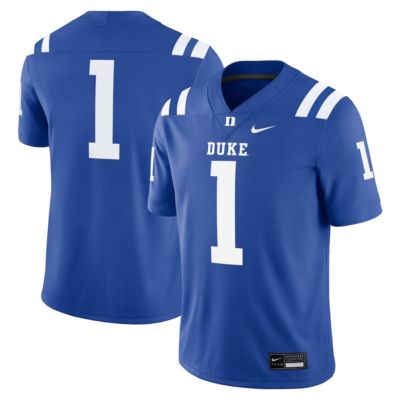 Men's Duke Blue Devils NCAA Nike #1 Duke Devils Game Jersey, 2XL