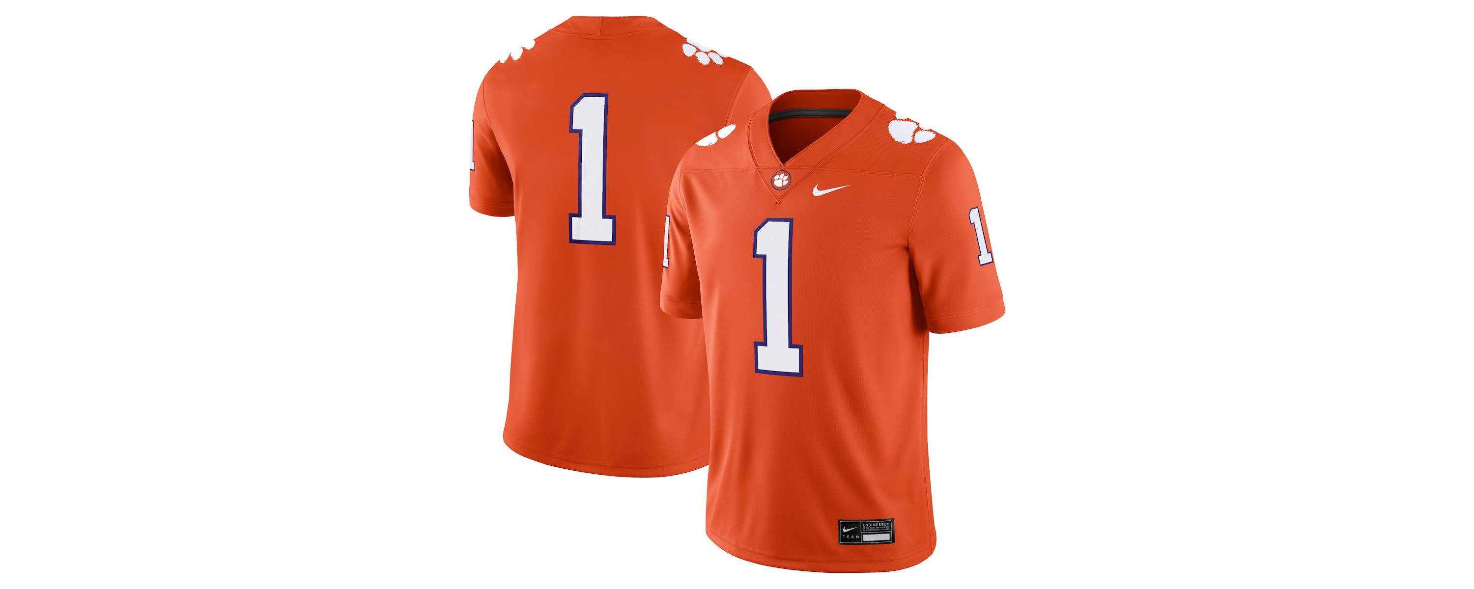 NCAA Nike #1 Clemson Tigers Game Jersey