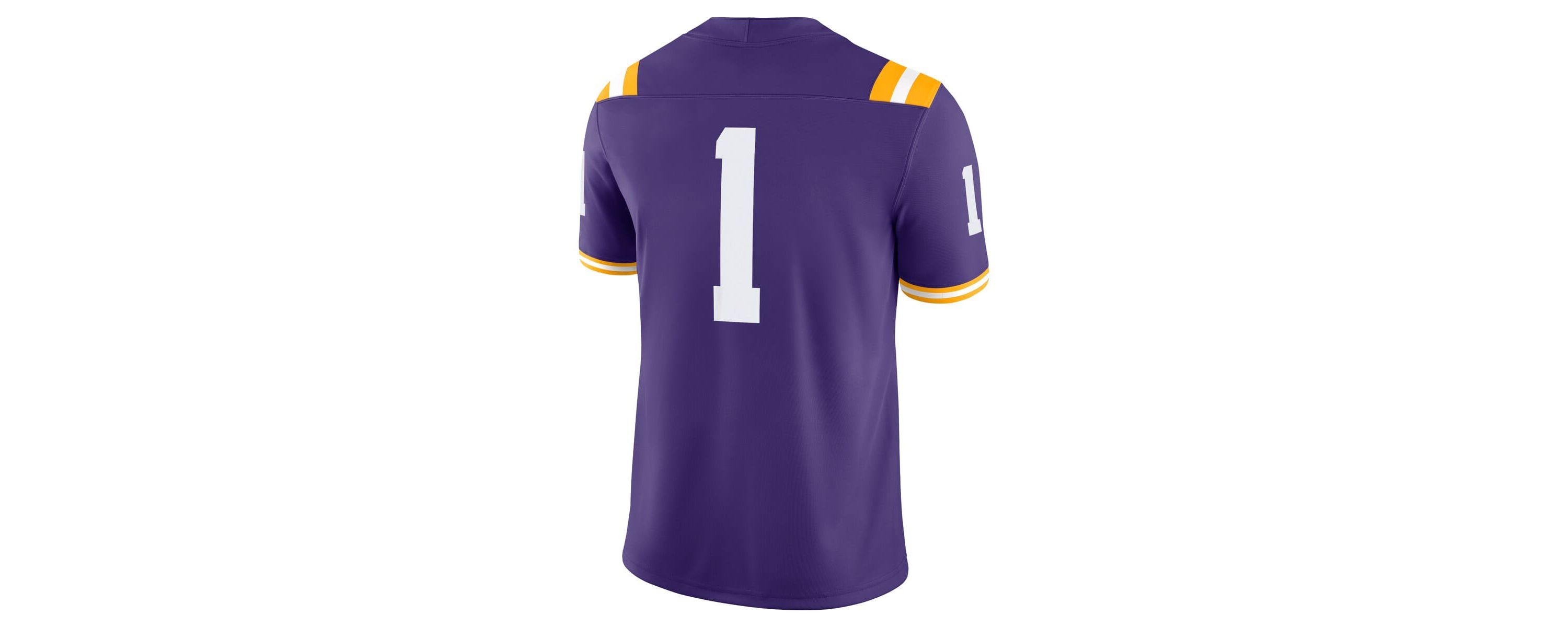 NCAA Nike #1 LSU Tigers Game Jersey