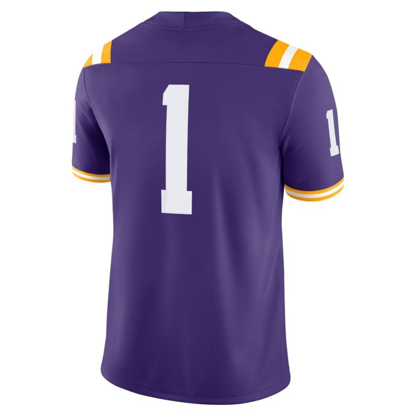 NCAA Nike #1 LSU Tigers Game Jersey