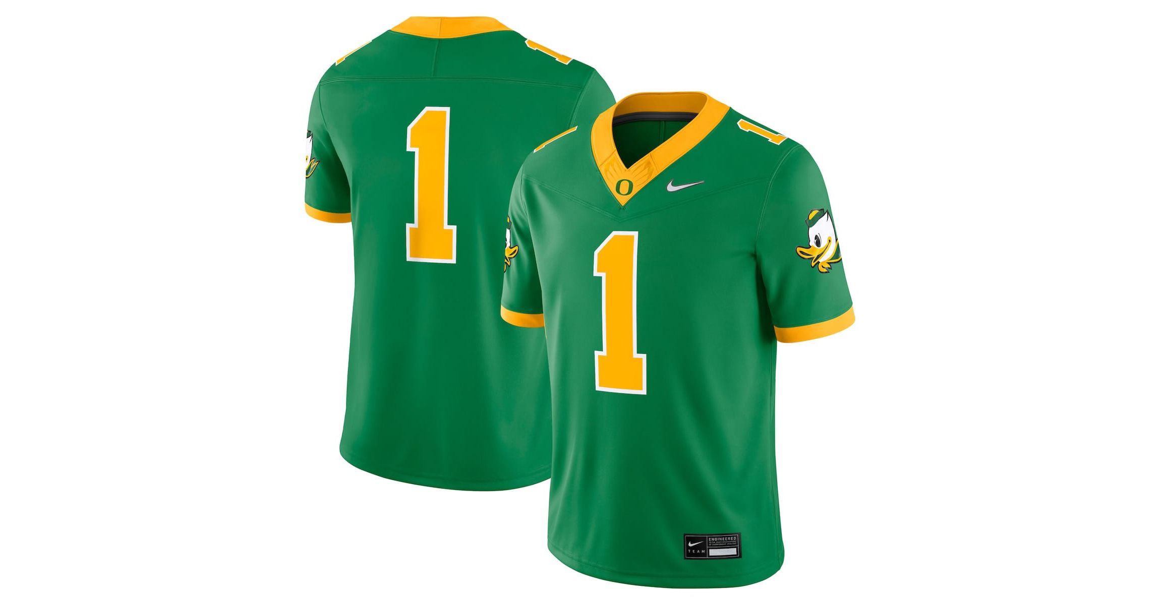 NCAA Nike #1 Oregon Ducks Alternate Game Jersey